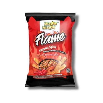Miaow Miaow Flame Korean Spicy Prawn Crackers 50g