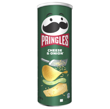 Pringles Cheese und Onion Stapelchips 165g