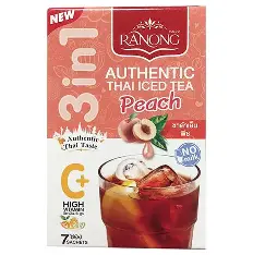 Ranong Authentic Thai Iced Tea Peach 7 Sachets 175 g