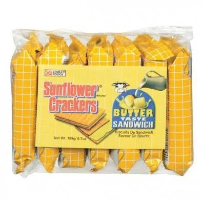 SUNFLOWER CERACKERS BUTTER TASTE SANDWICH 189g