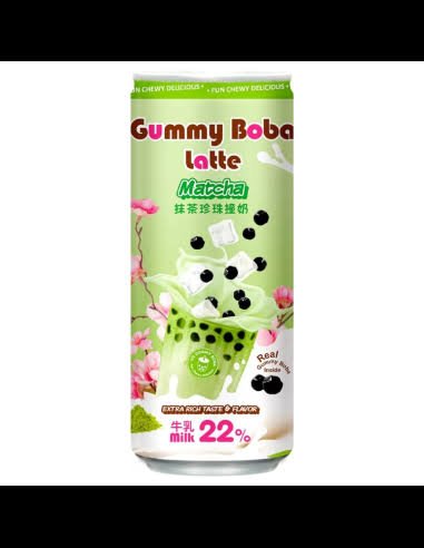 Gummy Boba Latte Matcha 470ml