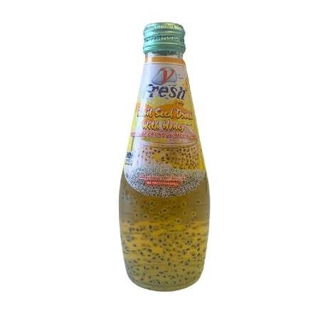 Fresh Basil Seed Drink With Honey