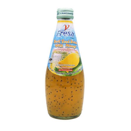 Fresh Basil Seed Drink With Mango