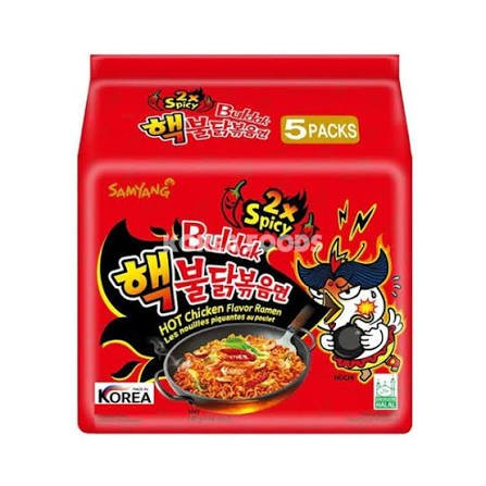 Samyang Buldak Hot Chicken Flavour Ramen 2x Spicy 5 Pack