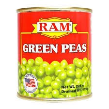 Ram Green Peas 225g