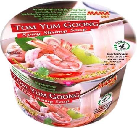 Mama Tom Yum Goong Spicy Shrimp Soup Bowl70g